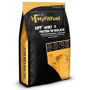 MyFitFuel MFF Whey Protein 90 Isolate | 1 Kg, 30 Servings (Rich Chocolate Delight) | Pure 100% Isolate Protein