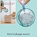 Denture Case, Portable Denture Bath Case, No-Leak Denture Bath Box with Strainer & Mirror (White)