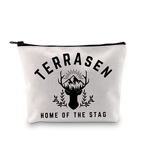 GJTIM Buch inspiriertes Geschenk Terrasen Fan Merch Terrasen Home Of The Stag Buchliebhaber Geschenk Make-up Tasche, Terrasen Tasche, Medium, Kosmetiktasche mit Aufdruck Cover
