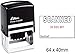 Self Inking Shiny Date Stamper with Scanned & Initial Text Office Stationery Rubber Stamp S-829D