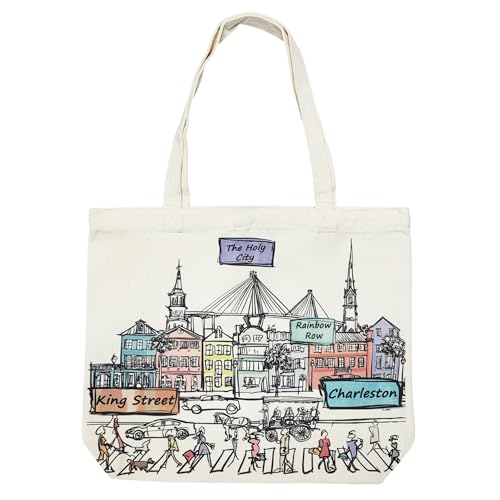 Image of Cities Around the World Artwork Tote Bag Series- Designed in the USA, 17 inchx14 inch, Double Sided Print, Souvenir & Gift