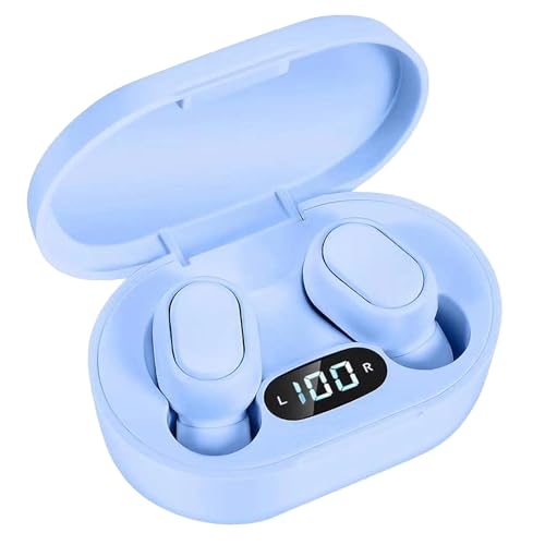 Tensione: 3,7 V Auricolari Bluetooth wireless E7S TWS con cancellazione del rumore auricolari con microfono cuffie display batteria LED mini auricolari sportivi per iPhone Xiaomi Lenovo (blu)