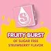 Starburst Singles To Go Zero Sugar Drink Mix, Strawberry, 6 CT Per Box (Pack of 6)