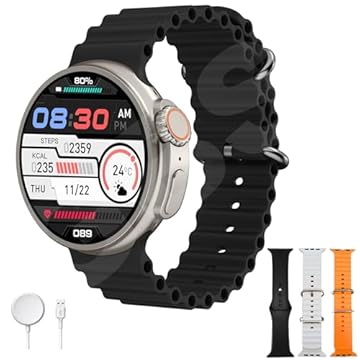 Relógio Inteligente Smartwatch Redondo Ultra 9 Pro Esportes Microwear (Estelar)