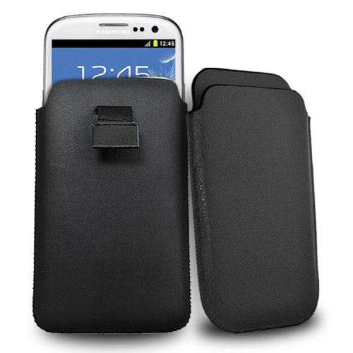 Accessory Master Etui en Simili Cuir pour Wiko Darkmoon Noir