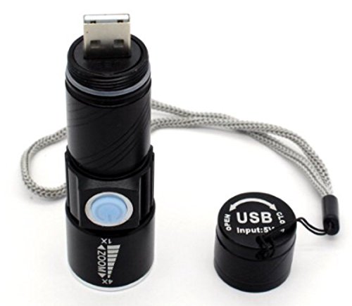 GLCHQ 5W mini USB LED torcia della torcia