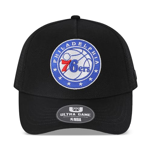 Image of Ultra Game Men's NBA Official Snap Back All Around The World Trucker Baseball Cap Hat
