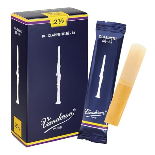 Vandoren CR1025 - Caja de 10 cañas tradicional n.2.5 para clarinete
