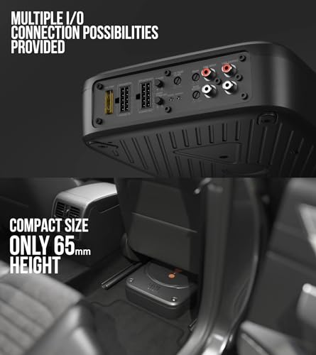 JBL BassPro Lite - Ultrakompakter 7' Aktiv Untersitz Subwoofer für Auto mit integriertem...