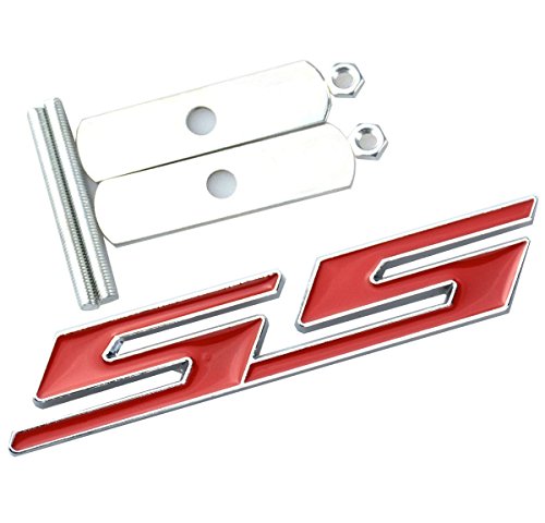Image of Aimoll 1pcs Grille SS Emblem Badge 3D Replacement for Camaro Chevrolet Gm Series Front (Chrome Red)