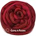 Festival Merino Wool Fiber. Colorful Combed top roving for Hand Spinning, Needle Felting, Wet Felting, soap Making and Dryer Balls. Roses
