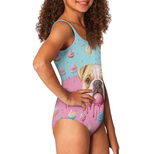 Image of Uourmeti Girls' One-Piece Swimwear Halter Bathing Suit Big Kids Summer Beach Swim Suits Swimming Wear