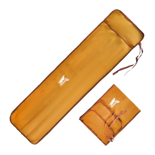 Aventik Neoprene Fly Rod Sock Fishing Rod Sleeve Cover Pole Sock Glove Protector Bag Pouch with 5 Compartments (Coffee, Fly rod 9'0''-9'6'' 4sec with Extra tip)
