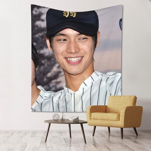 福士蒼汰 タペストリー 壁掛け 壁飾り 装飾布 人気 おしゃれ 大判 多機能 取り付けが簡単 家の装飾 四季兼用 個性ギフト 新居祝い 贈り物 リビングルーム ベッドルーム おしゃれ間仕切りカーテンfree Size