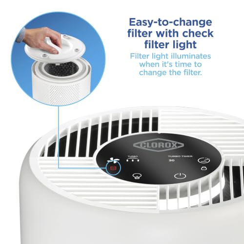 Clorox Medium Room Turbo Air Purifiers for Home With True HEPA Filter - image 9