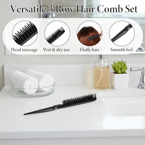 Set de 8 peines de 3 filas para peinado miniatura 4