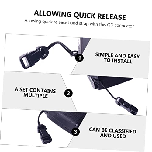 Solustre 8Pcs Camera Buckle Quick Release Neck Strap Quick Release Camera Wrist Strap Quick Release Buckle Hitch Adapter Quick Release Camera Buckle Camera Strap Adapter Plastic Buckles Abs #TOP7
