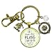 Christian Keychain For I Know the Plans I Have For You Jeremiah Scripture Compass Clear Bead Charms