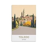 NPRZM Metallschild, Blechschild, Toledo, Spanien, Poster, 