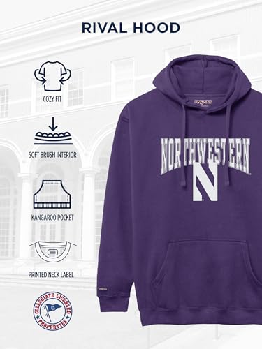 Image of JanSport NCAA Officially Licensed Rival Hoodie, Long Sleeve Unisex Sweatshirt, Cotton-Polyester Blend, Double-Layered Hood