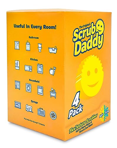 Image of Scrub Daddy Cleaning Sponge - Pack of 4