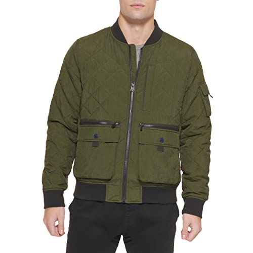 Levi's mens Men's Quilted Utility Bomber JacketCOAT