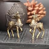 Photo Gallery mangousong statuette in ottone a forma di animale, 2 pezzi, 5,1 x 2,9 cm, vintage, in rame, ornamento a forma di cervo sika, fortunato, feng shui, scultura artigianale per casa, ufficio, scrivania, Photo Gallery mangousong statuette in ottone a forma di animale, 2 pezzi, 5,1 x 2,9 cm, vintage, in rame, ornamento a forma di cervo sika, fortunato, feng shui, scultura artigianale per casa, ufficio, scrivania,