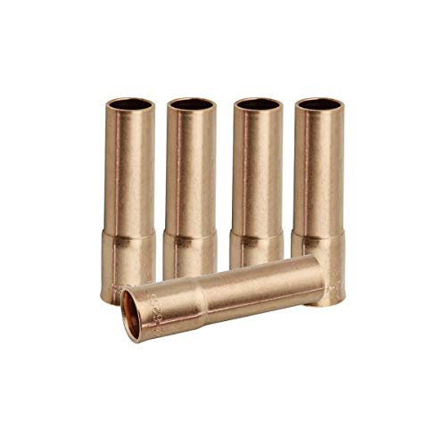 WeldingCity 5-pk Gas Nozzle 22-62-SS (Short-Stop) 5/8" for Lincoln 200-250 and Tweco Professional #2 MIG Welding Guns (Pack of 5 Nozzles)