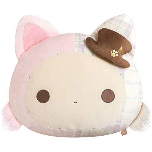 Coussin Sentimental Circus Chat Noir San-X en peluche gâteau de riz