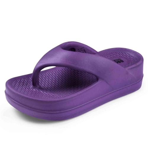 Image of DOCTOR EXTRA SOFT Women's EVA Flip Flop Slippers| Lightweight Comfortable Sandals| Thick Sole Cushion Slip-On, Waterproof Cloud Soft Platform Thong for Summer Beach, Pool & Indoor Outdoor Wear D-557