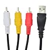 USB to 3 RCA AV A/V TV Adapter Cord Cable forTV/Mac/PC/Video