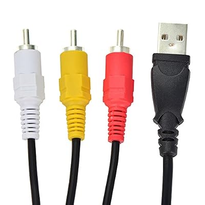 USB to 3 RCA AV A/V TV Adapter Cord Cable forTV/Mac/PC/Video