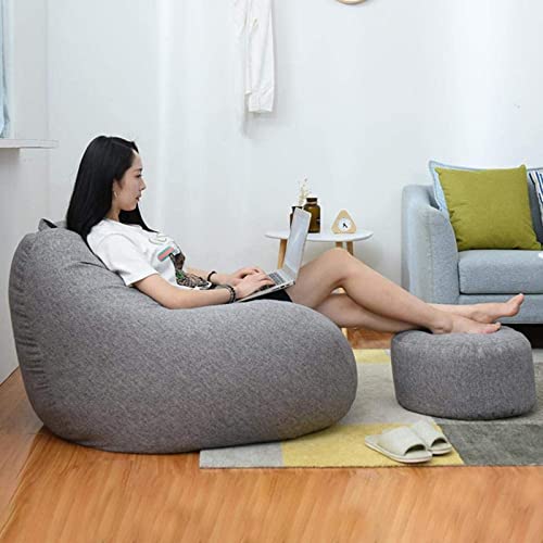 QUERT Klassischer Sitzsack-Sofa-Bezug für Sessel und Sofa, für Erwachsene und Kinder, ohne Füllung, mehrere Größen – Bild 4