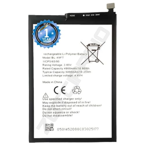 Image of Original BL-49FT Battery for Tecno Spark Go 2020 /Tecno Spark 5 / Tecno Camon 15 / Tecno Pop 4 / KE5 / CD7 /BC2c Battery with 1 Year Warranty ****(R8)