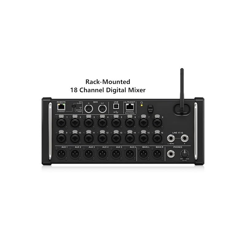 Dj Mixer, Xr18/Mr18 Rack Mount Professional Digital Mixer Built-in