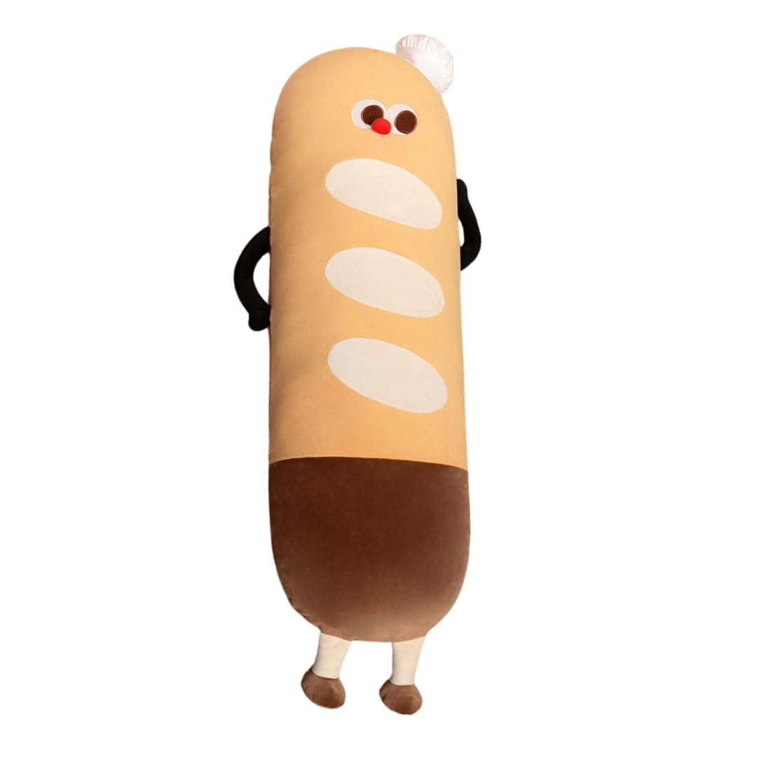Oversized Baguette Plush White Dot Huge Bread Body Pillow Long Sleeping Cushion-image-32