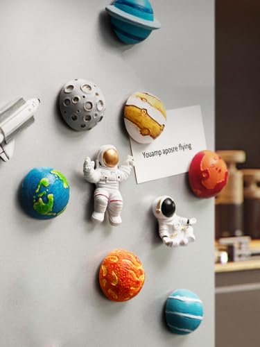 Imanes decorativos rectangular 13 piezas astronautas miniatura 5