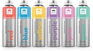 Pacific Shaving Company COLORFUL Shaving Cream, Shave with Purpose - Safe & Natural Ingredients, Cruelty Free, Made in the USA - 6 Item Bundle (7 oz each)
