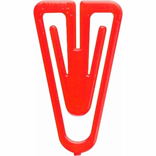 Plastiklips Paper Clips Medium Size 500 Pack ASSORTED Colors (LP-0300)