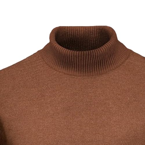 Mens Slim Fit Casual Sweater Winter Warm Long Sleeve Knitted Tops Ribbed Edge Comfortable Soft Pullover3
