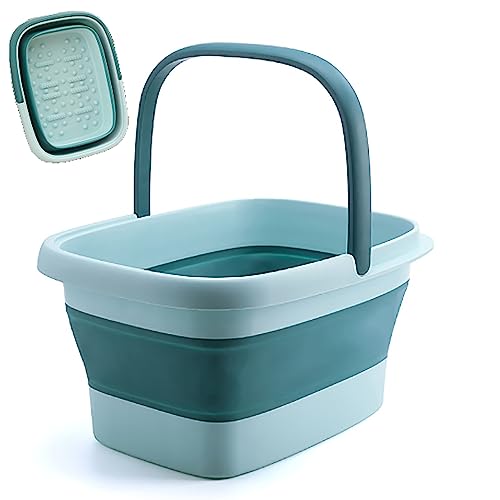 Spa de pies plegable multifuncional verde