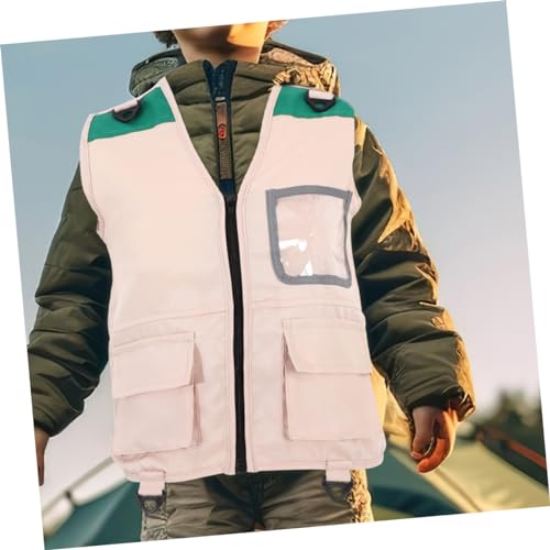 2pcs Boys and Girls Explorer Cosplay Vest Wear-resistant Outdoor Adventure Outfit for Boys and Girls for Camping Themed Events and Fun3