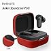Geiomoo Silicone Case for Anker Soundcore P30i, Protective Cover with Carabiner (Red)