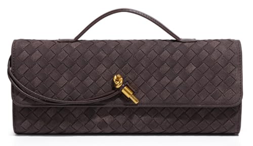 Image of Upbull Trendy Woven Evening Clutch Purses Women Underarm Shoulder Handbag Cute Satchels Crossbody Purse PU Leather Wallet