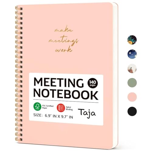 Taja Meeting Notebook for Work Organization - Work notebook with