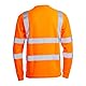 Blackrock Warnschutz-Langarm-T-Shirt, Schienen-Orange, Arbeits- und Sicherheitskleidung, hohe Sichtbarkeit, Arbeitsoberteile, Kleidung, PSA-Arbeitskleidung, Vogelaugen-Polyester, atmungsaktiv, Klasse