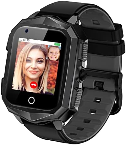 Laredas Smart Watch 4G Kids GPS Tracker Watch, IP67 Waterproof 2 Way Call Video & Voice Chat SOS Pedometer, Kids Cell Phone Watch Christmas Birthday Gifts