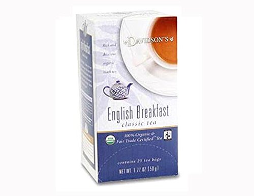 Davidson Organic Tea 2638 English Breakfast Tea, Box of 25 Tea Bags