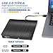 Gotega External DVD Drive, USB 3.0 Portable +/-RW, DVD Player for CD ROM Burner Compatible with Laptop Desktop PC Windows Linux OS Apple Mac Black