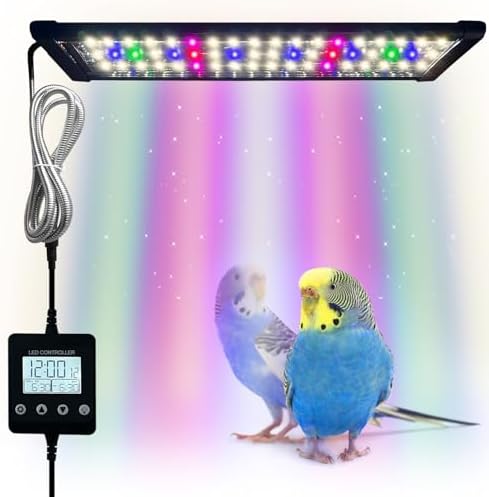 best bird cages for sunlight that will transform your pet's habitat 4 Bird Cage Light,Bird Lamp,Bird Lighting Timed Lighting Off,Full Spectrum LED Pet Light,Simulates Natural Environment,Birdcage Accessories,for All Kinds Captive Birds